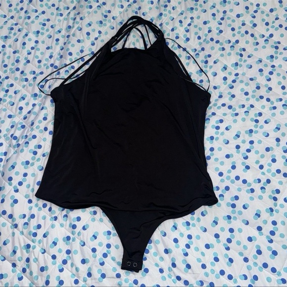 Express XL Body Contour Collection Black Blouse - Picture 1 of 3